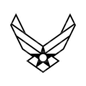 Amerikaanse luchtmacht SVG, leger SVG. Vector gesneden bestand voor Cricut, silhouet, Pdf Png Eps Dxf, sticker, Sticker, Vinyl, Pin.
