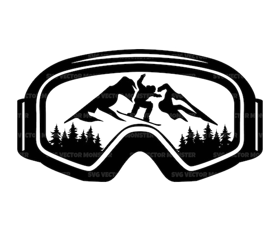 スキー・スノーボードアクセサリー 2000s Big Silhouette Design Ski Goggles Nova Serene Sunset Ski Snowboard Winter Sports Goggles – ShadyVEU