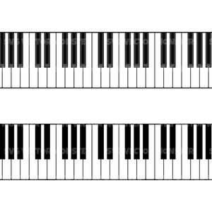 Teclas del teclado del piano Svg. Archivo de corte vectorial para Cricut, Silueta, Pdf Png Eps Dxf, Calcomanía, Pegatina, Vinilo, Pin