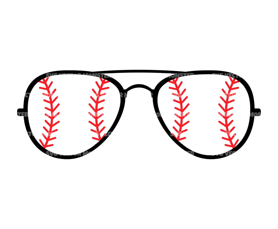 Baseball Sunglasses Svg, Red Baseball Stitch Svg, Baseball Kid Tshirt