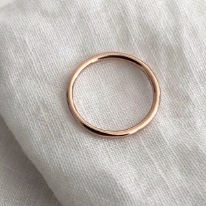 Bronze Thin Polished Stacking Ring, Simple, Dainty and Plain