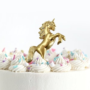 Unicorn Cake Toppers, Set of 2, Unicorn Birthday Party, Unicorn Theme, Unicorn Decor, Unicorn Gift, Unicorn Figures, Unicorn Lover, Accent