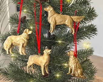 Golden Retriever Ornament, Christmas Gift, Tree Ornament, Golden Retriever Gift, Golden Retriever Lover, Holiday, Hostess Gift, Golden Owner