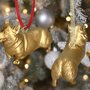 Corgi-ornament, kerstboomversiering, corgi-liefhebber, Welsh corgi Pembroke, vest corgi, vakantiecadeau, paardensport hond, corgi&#39;s,