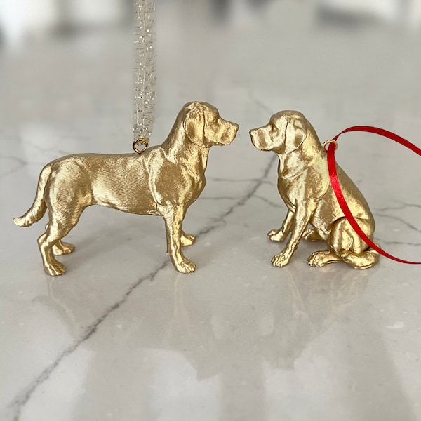 Labrador Retriever, Christmas Tree Ornament, Lab Gift, Lab Lover, Yellow Lab, Chocolate Lab, Black Lab, English Lab, Lab Dog Ornament