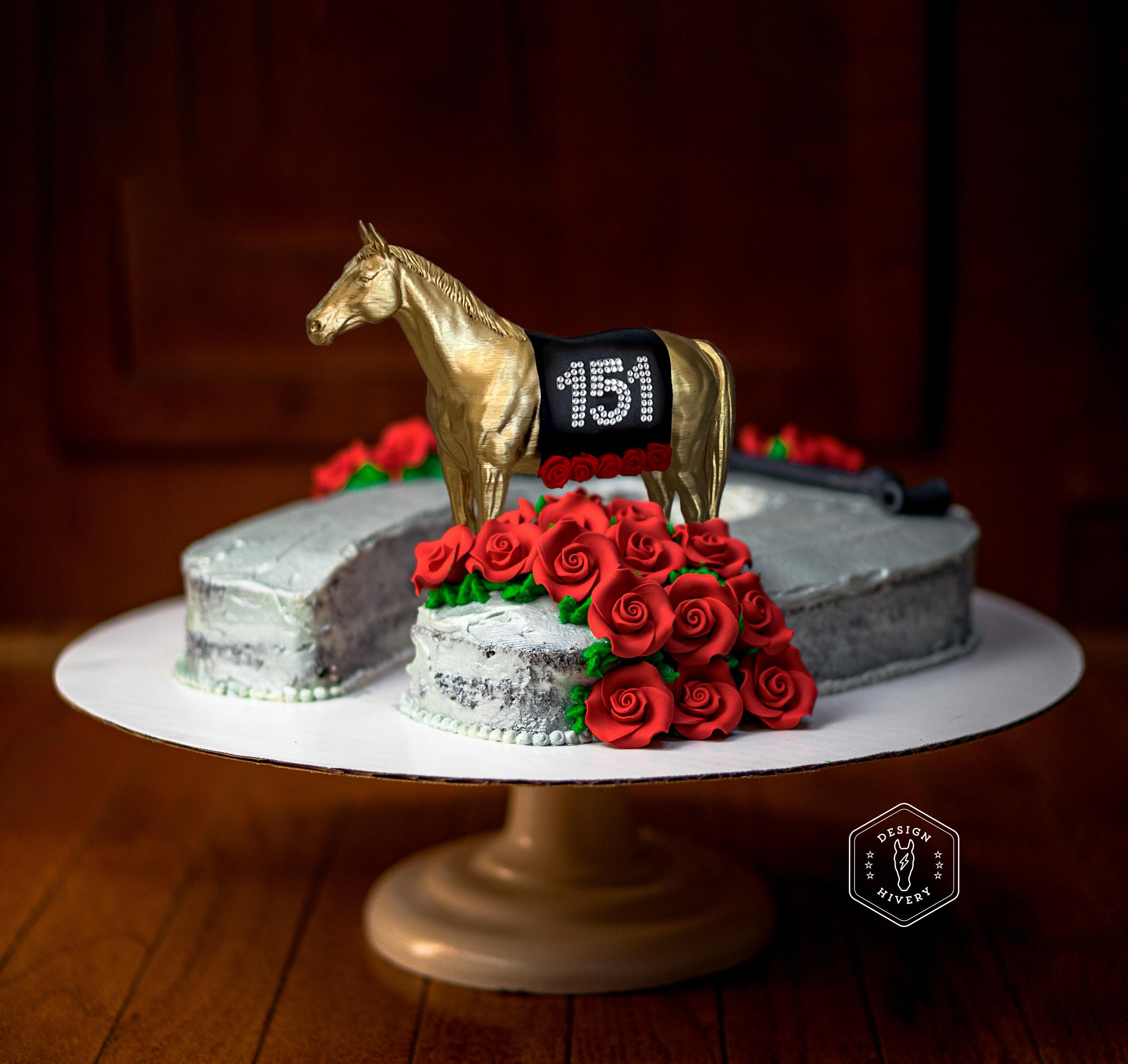 40-Pack Horse Theme Cupcake Toppers - Derby Day, Equestrian Party, Baby Shower Decorations