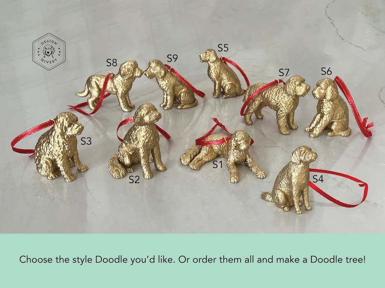 Ornamente für Hundeliebhaber: Goldendoodle, Labradoodle, Bernedoodle, Sheepadoodle, Aussiedoodle, Cavapoo, Schnoodle, Whoodle, Poo & mehr! Bild 6