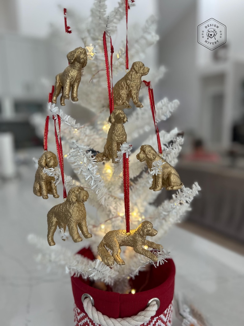 Ornamente für Hundeliebhaber: Goldendoodle, Labradoodle, Bernedoodle, Sheepadoodle, Aussiedoodle, Cavapoo, Schnoodle, Whoodle, Poo & mehr! Bild 12