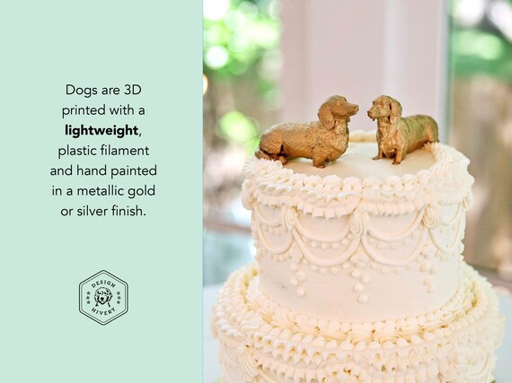 MMBDAMAI 25 Decorazioni Per Torta A Forma Di Bassotto – Topper Compleanno E Decorazioni Per Cupcake – Festa A Tema Cani