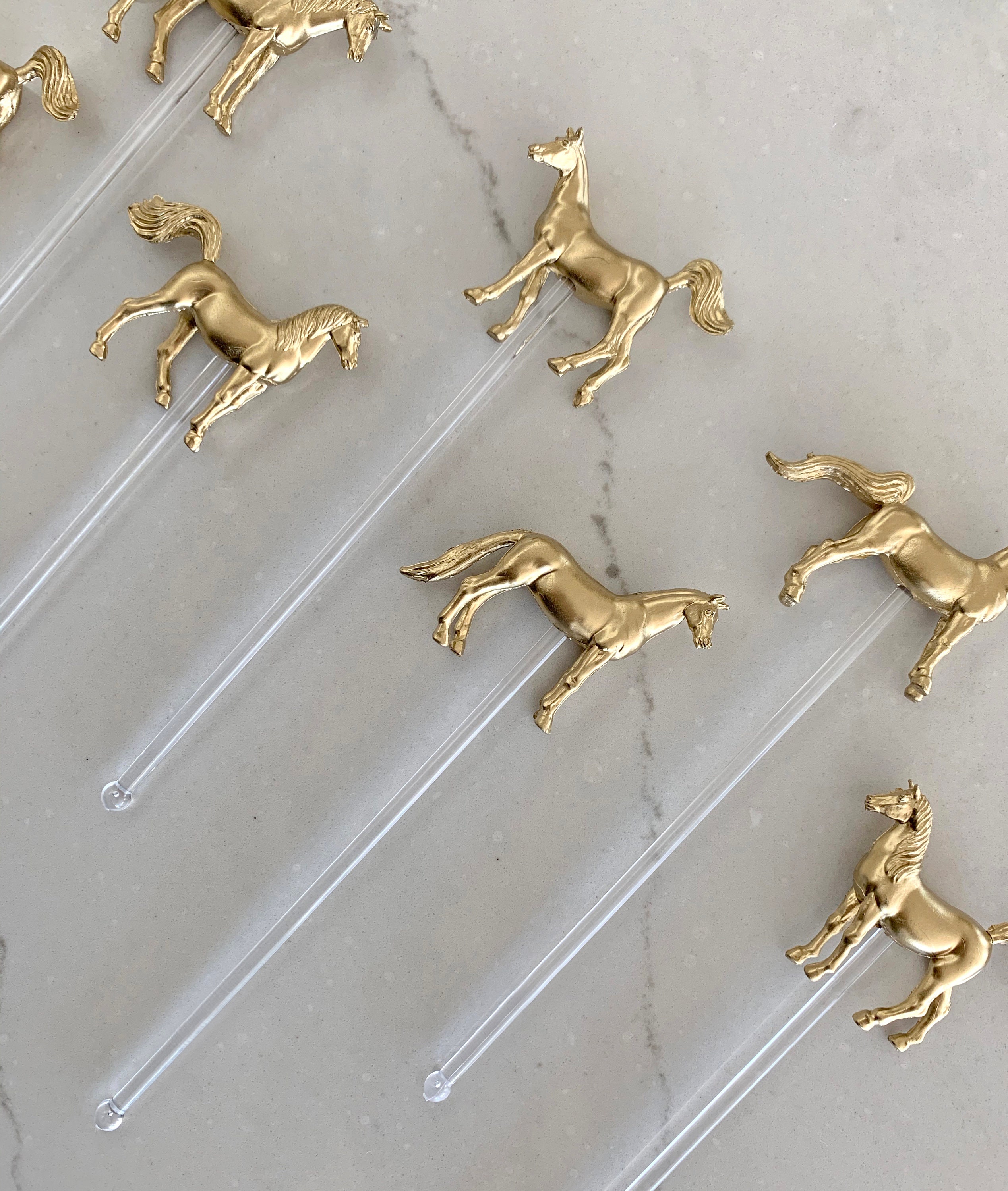 Metallic Horse / Pony Drink Stirrers Cocktail Swizzle Sticks Etsy