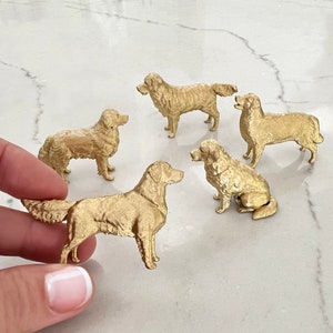 Golden Retriever Figures, Set of 4, Goldens, Wedding Table Decor, Cake Topper, Birthday Party, Favors, Table Decor, Dog Lover Gift, Crafting