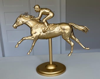 Centre de table cheval et jockey Preakness, décoration de fête ou d'événement, présentoir de table