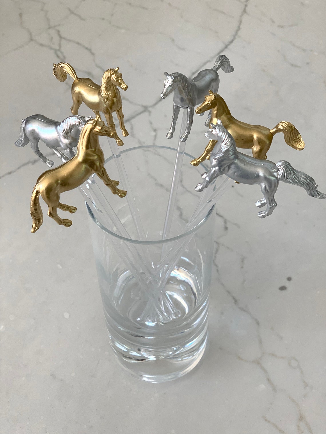 Metallic Horse / Pony Drink Stirrers Cocktail Swizzle Sticks Etsy