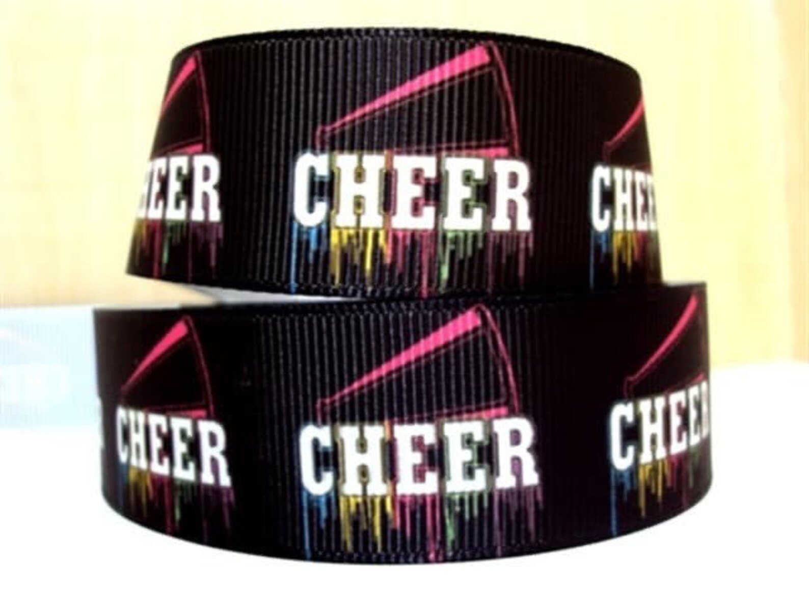Cheer ribbon3 ribboncheer ribbonscheer3grosgrain ribbon Etsy