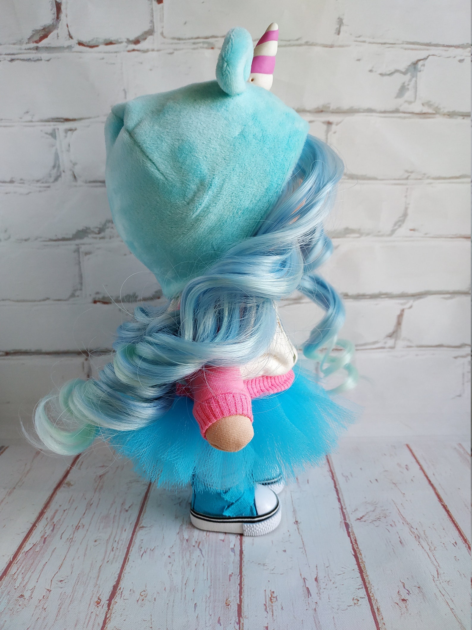 Unicorn Art Doll Interior Decor Doll Fabric Rag Doll Etsy