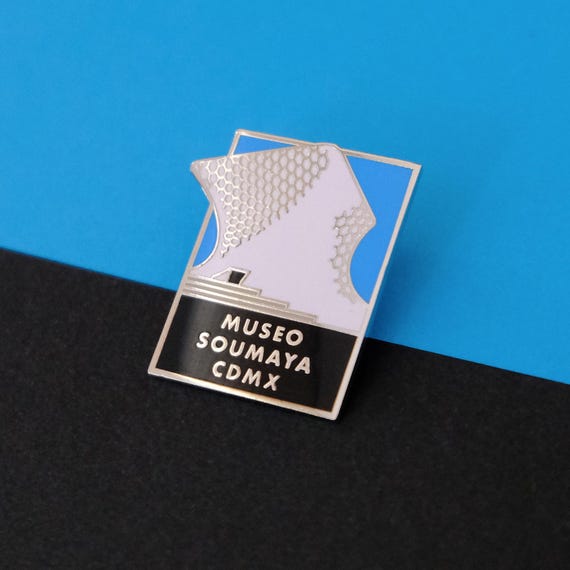 Mexico City Museo Soumaya Enamel Pin