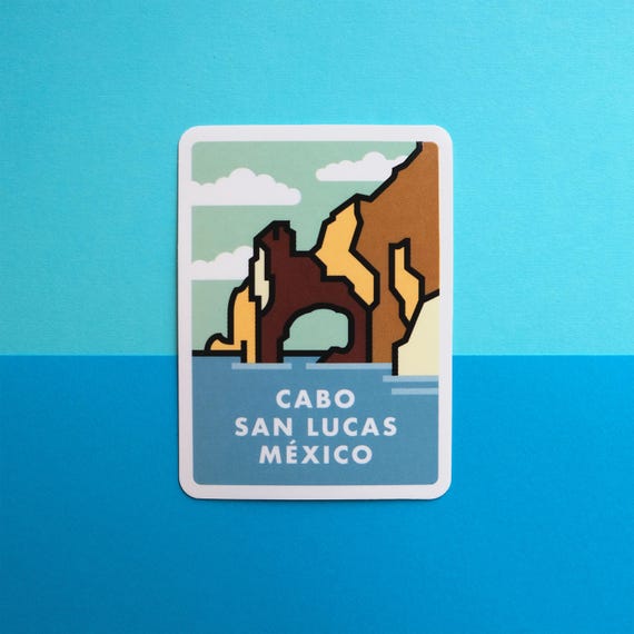Cabo San Lucas Vinyl Silkscreen Sticker