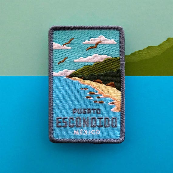 Puerto Escondido Embroidered Iron-on Patch