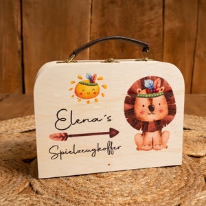 Maleta de juguete maleta bolsa animales del bosque safari animales animales bebé niño niña niño nacimiento bautismo regalo