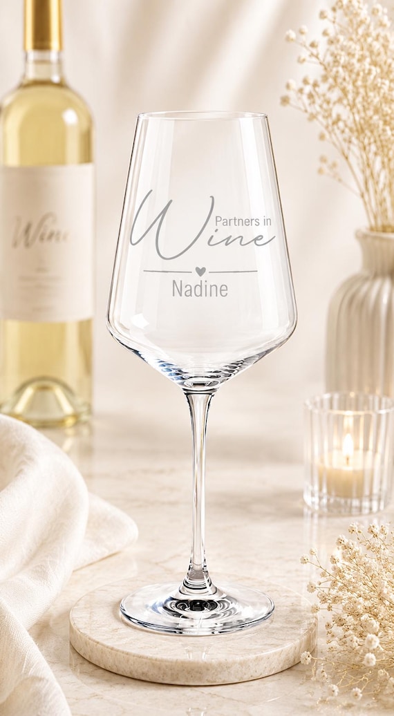 Leonardo Weinglas personalisiert, graviertes Weinglas, Wunschname, Geschenk für Frauen, Weinliebhaber, Geburtstag, Weihnachten
