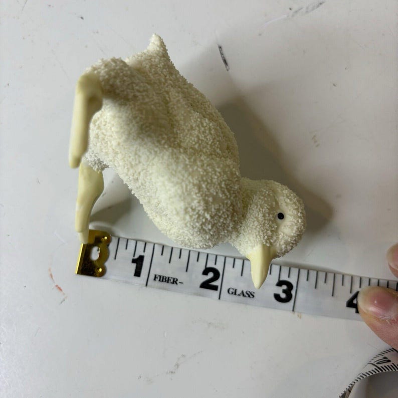 Vintage Department 56 Snow Babies Easter Duck Duckling Textured 1993