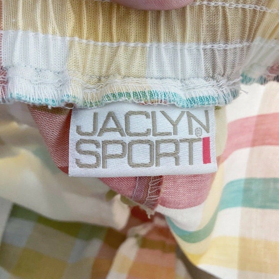 VTG Pastel Check Golf Shorts Size Small? High Ris… - image 4