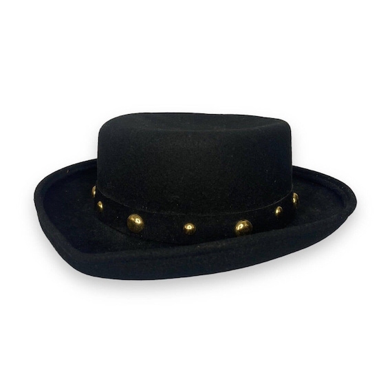 Vintage Bollman Hat Co. Doeskin Felt Hat Studded … - image 1