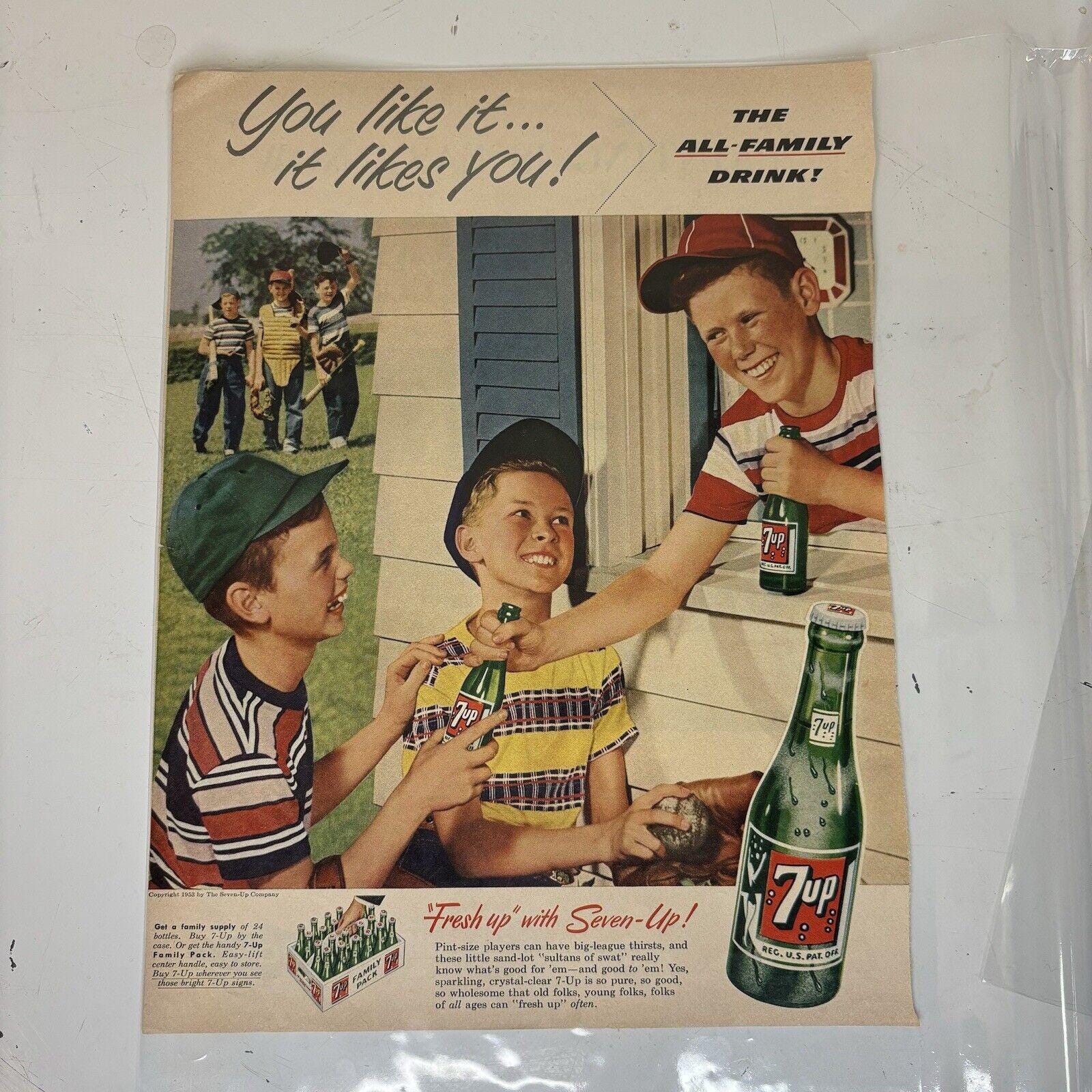 セブンアップ・vintage ７-up 1947年広告 コレクタブル セブンアップ 広告 1964