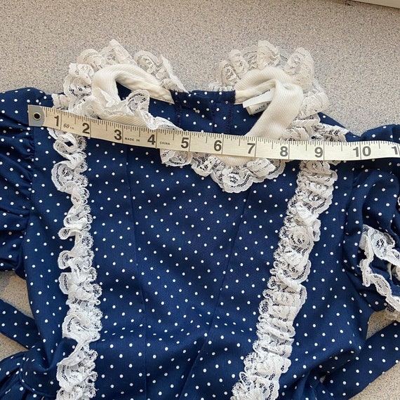 VTG Miss Quality Little Girls Size 5 Ruffle Lace … - image 10