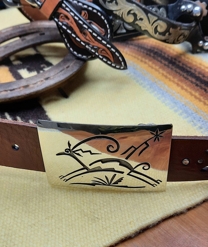 Beautiful sterling silver buckle.