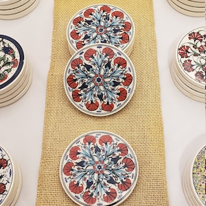 Handmade Turkish Ceramic Coaster