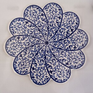 Handmade Turkish Ceramic Daisy Trivet B7