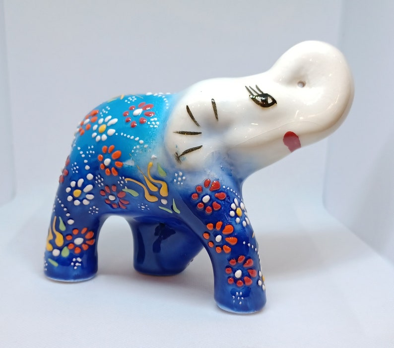 Handmade Ceramic Baby Elephant Decor Etsy