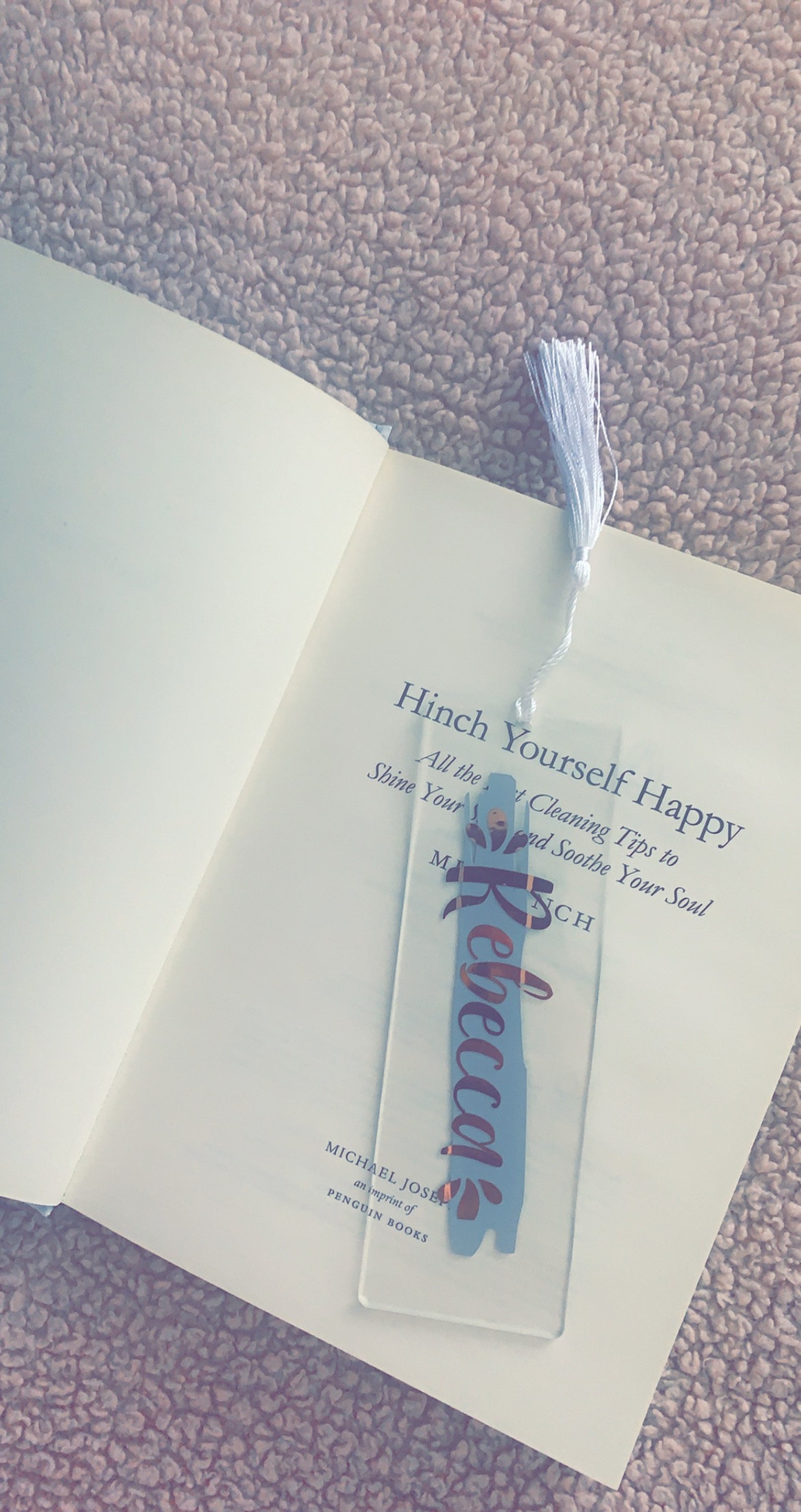 Personalised 15cm Clear Acrylic Bookmark Etsy