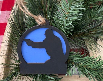 Police Officer Ornament, Cop Christmas Ornament, Gift For Policeman, Police Christmas Ornament