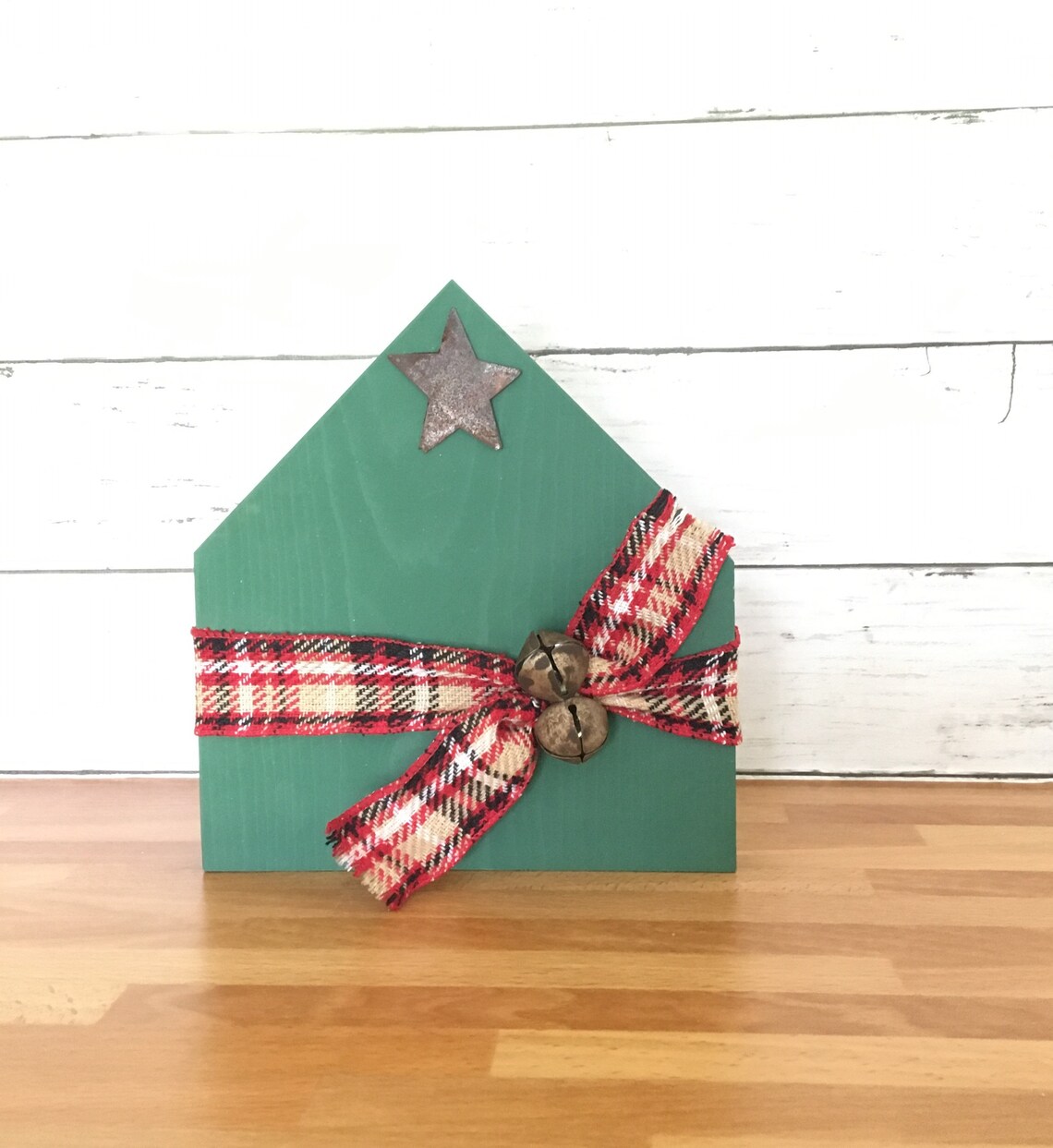 Christmas Shelf Sitter Wood House Rustic Christmas Decor Etsy UK