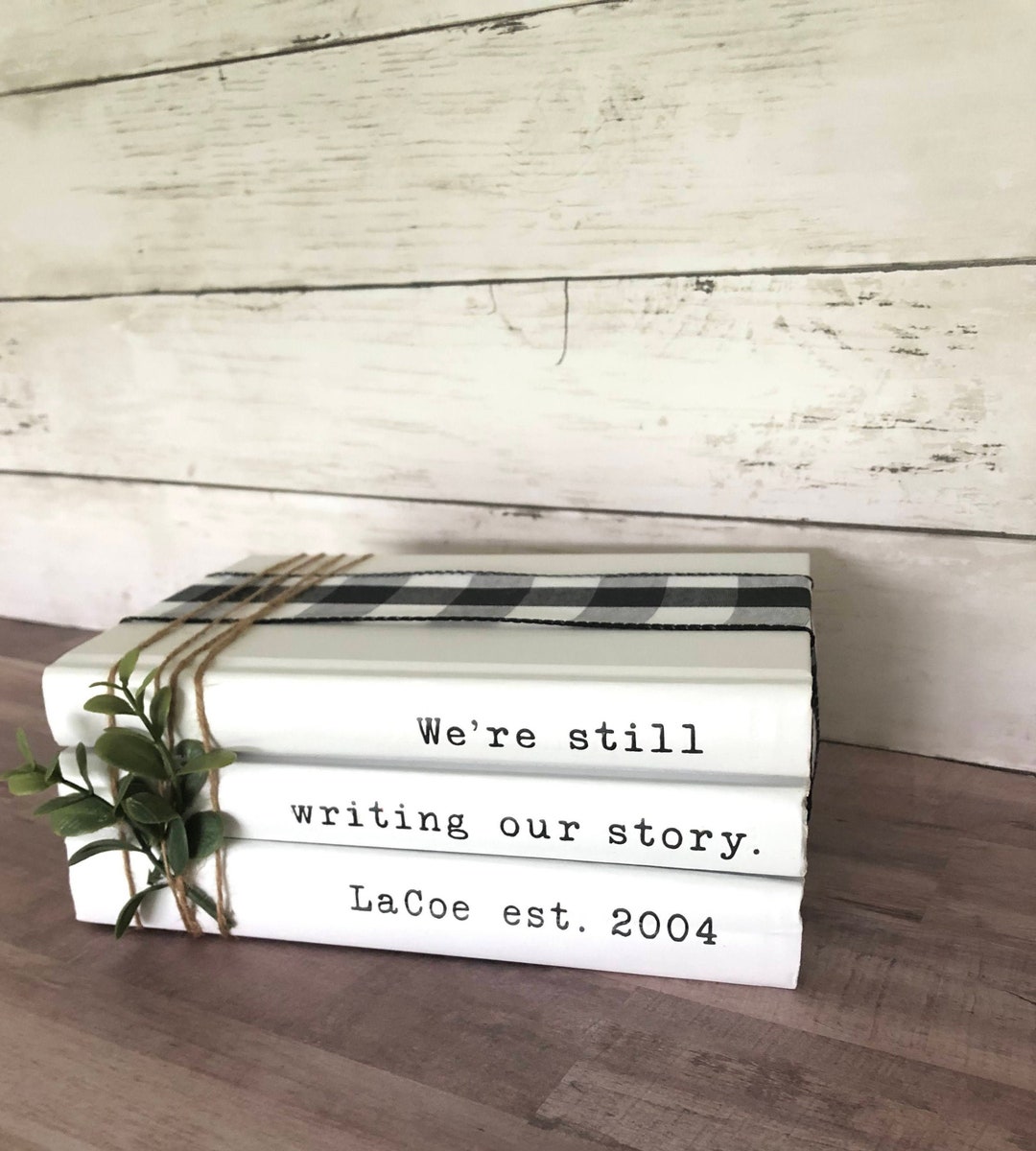 Personalized Stack Books Personalized Book Stack | Custom Books | Personalized Gift | Stamped ...