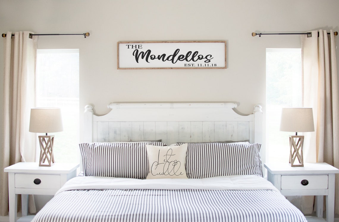 Personalized Name Sign Bedroom Wall Sign Family Name Sign Etsy