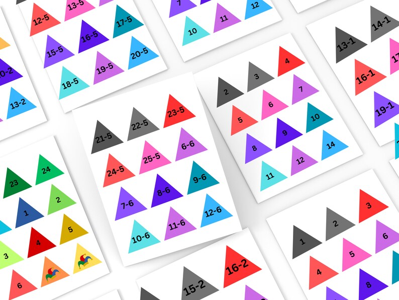 Triominos Subtraction Game Printable Subtractions 0 to 25 Etsy Triominos Subtraction Game Printable Subtractions 0 to 25 Etsy