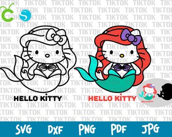 Free Free Hello Kitty Mermaid Svg