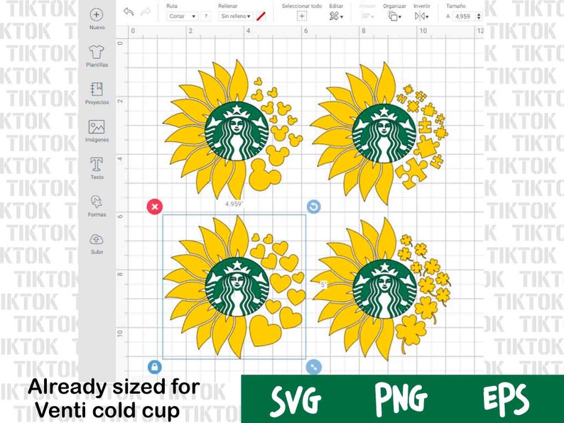 Download Jigsaw puzzle Sunflower Starbucks svg Four-leaf clover | Etsy