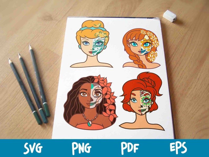 Disney Princess bundle svg Elsa Cricut Mulan Svg Moana Svg ...