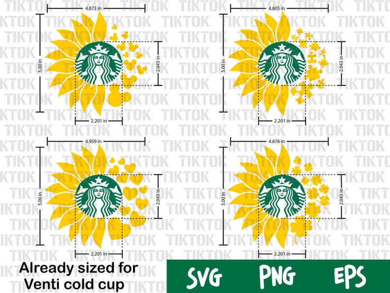 Download Jigsaw puzzle Sunflower Starbucks svg Four-leaf clover | Etsy
