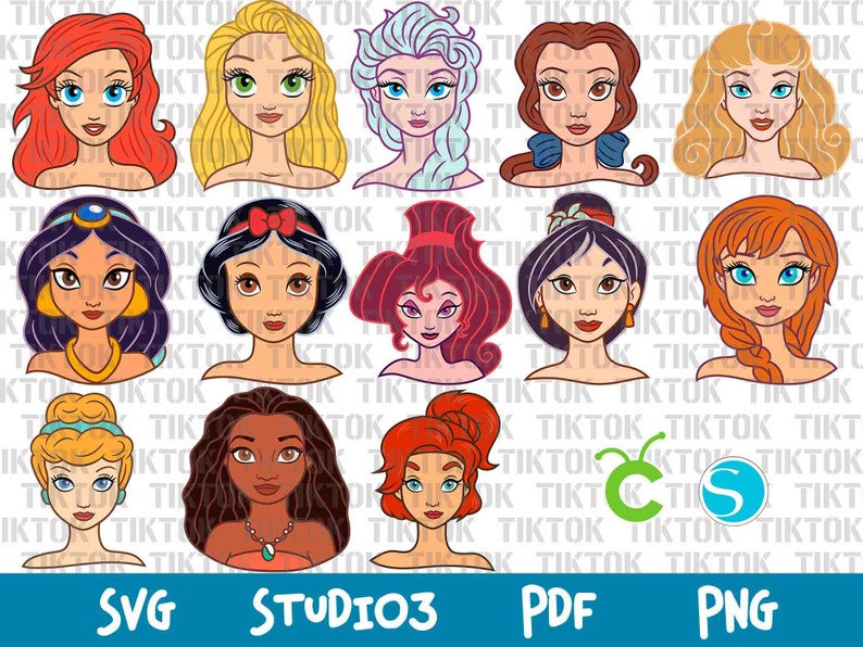 Free Free 66 Disney Princess Svg Bundle SVG PNG EPS DXF File