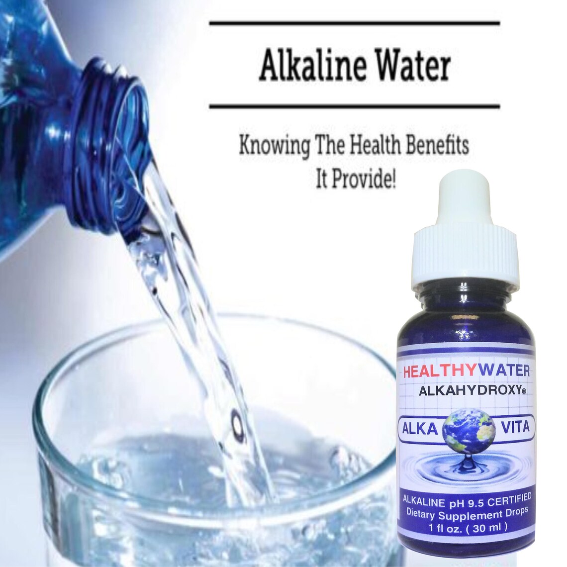 Alkaline Healthy Water Drops Immunity Booster Hydrates Your Etsy