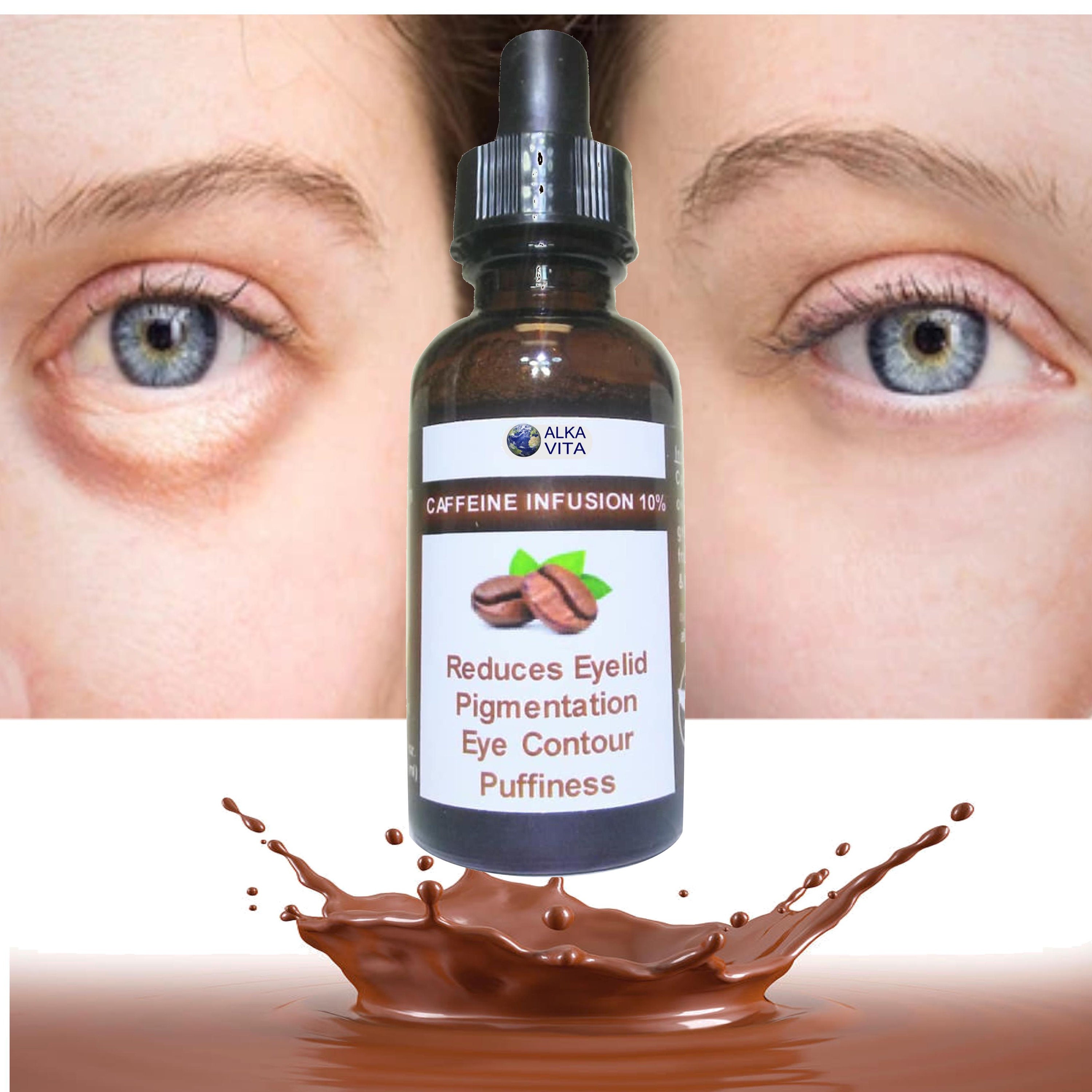 Puffy Eyes Serum Dark Circles Bags Under Eyes Caffeine Etsy