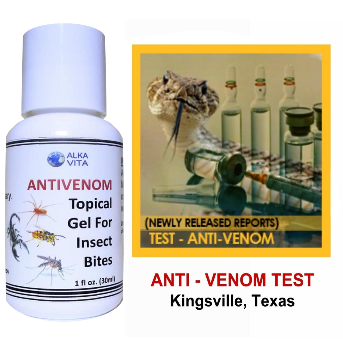 Insect Bites Silica Anti Venom Topical Gel Alternative Etsy