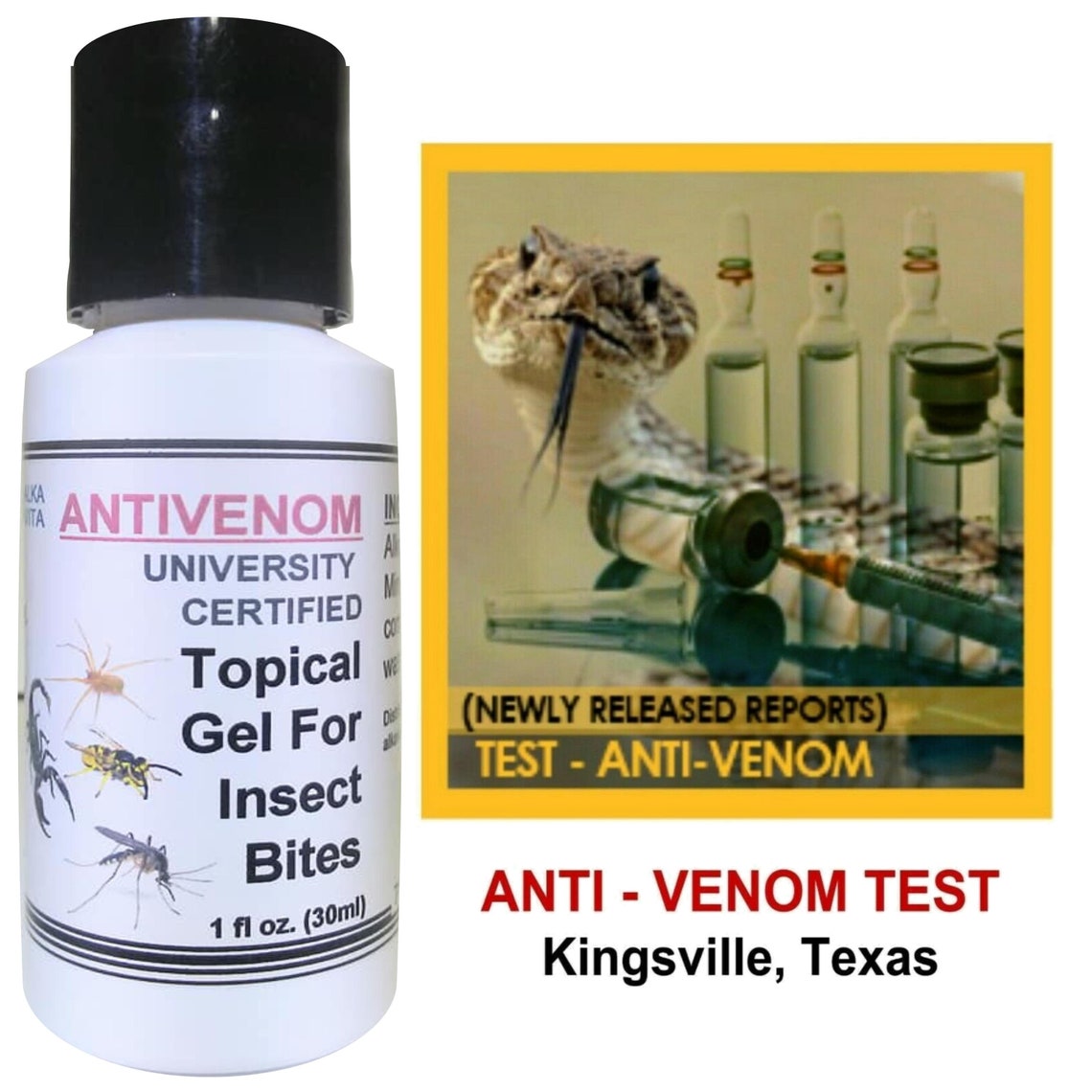 Insect Bites Silica Anti Venom Topical Gel Treatment For Etsy