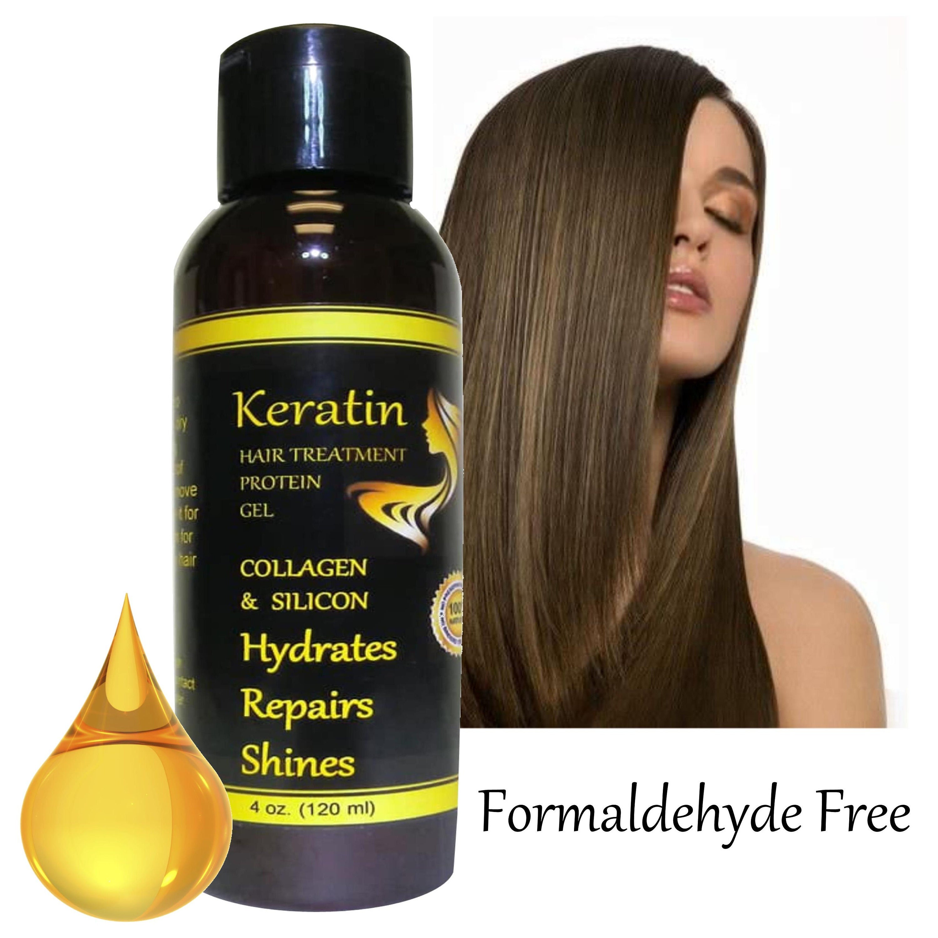 Hair Straightening Keratin Protein Hydrolyzed Collagen & Silicon Nourish  Repair Damaged Hair Formaldehyde Free Natural Ingredients Only -   Finland