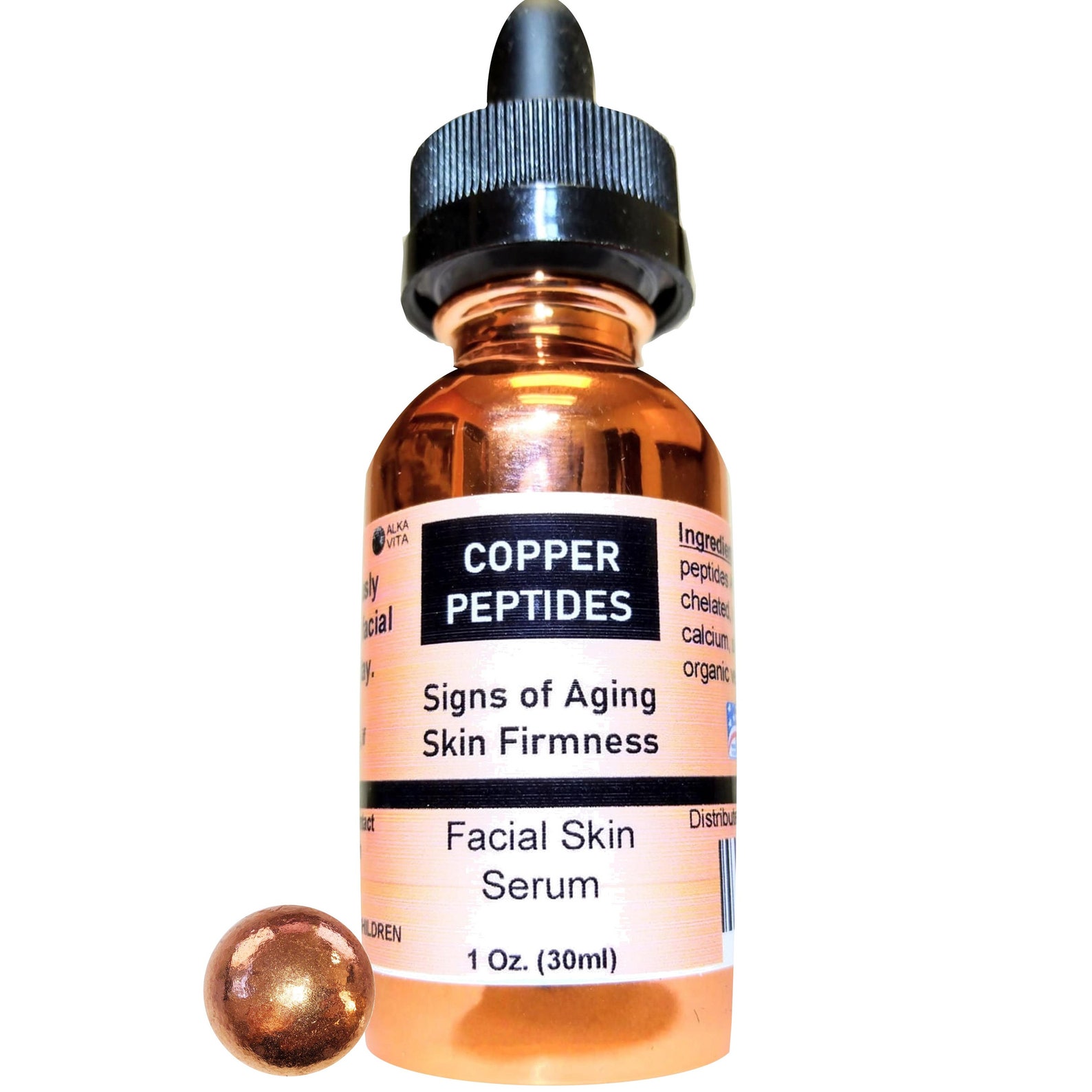 Copper Chelated Peptides Amino Acid Skin Serum Facial Wrinkle Etsy